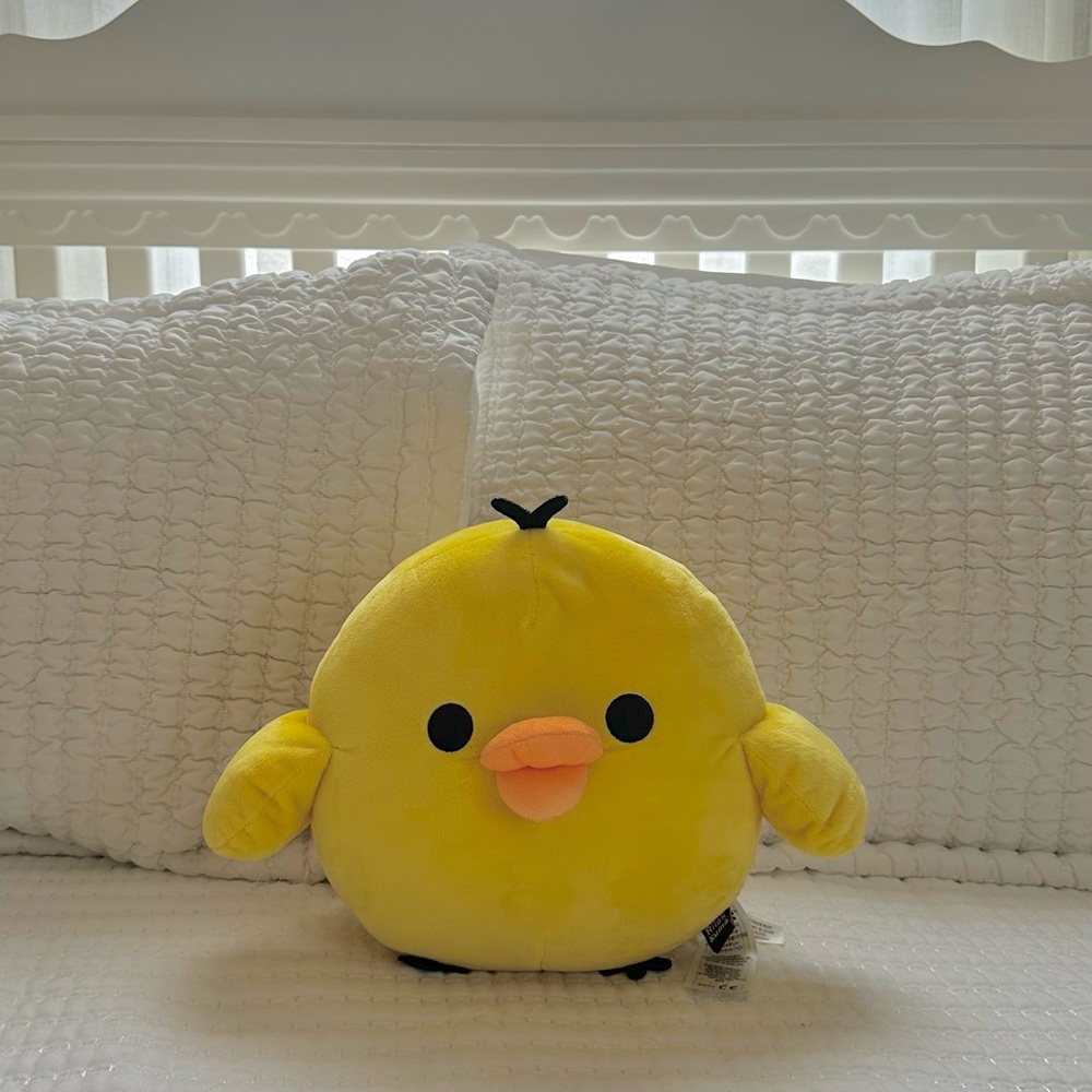 Yellow and Black Kawaii Stuffed Animal Toy